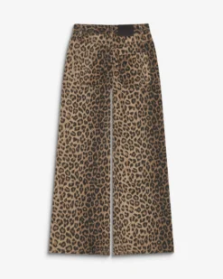 Jean taille haute loose imprimé leo Socca