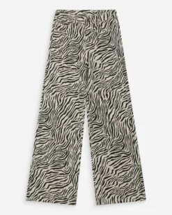 Jean taille haute loose imprimé zebre Socca
