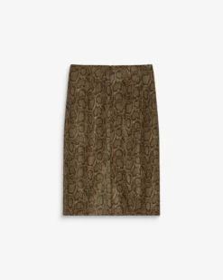 Jupe fourreau similicuir taille haute python Acacia