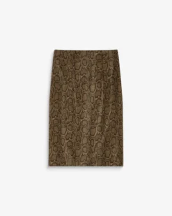 Jupe fourreau similicuir taille haute python Acacia