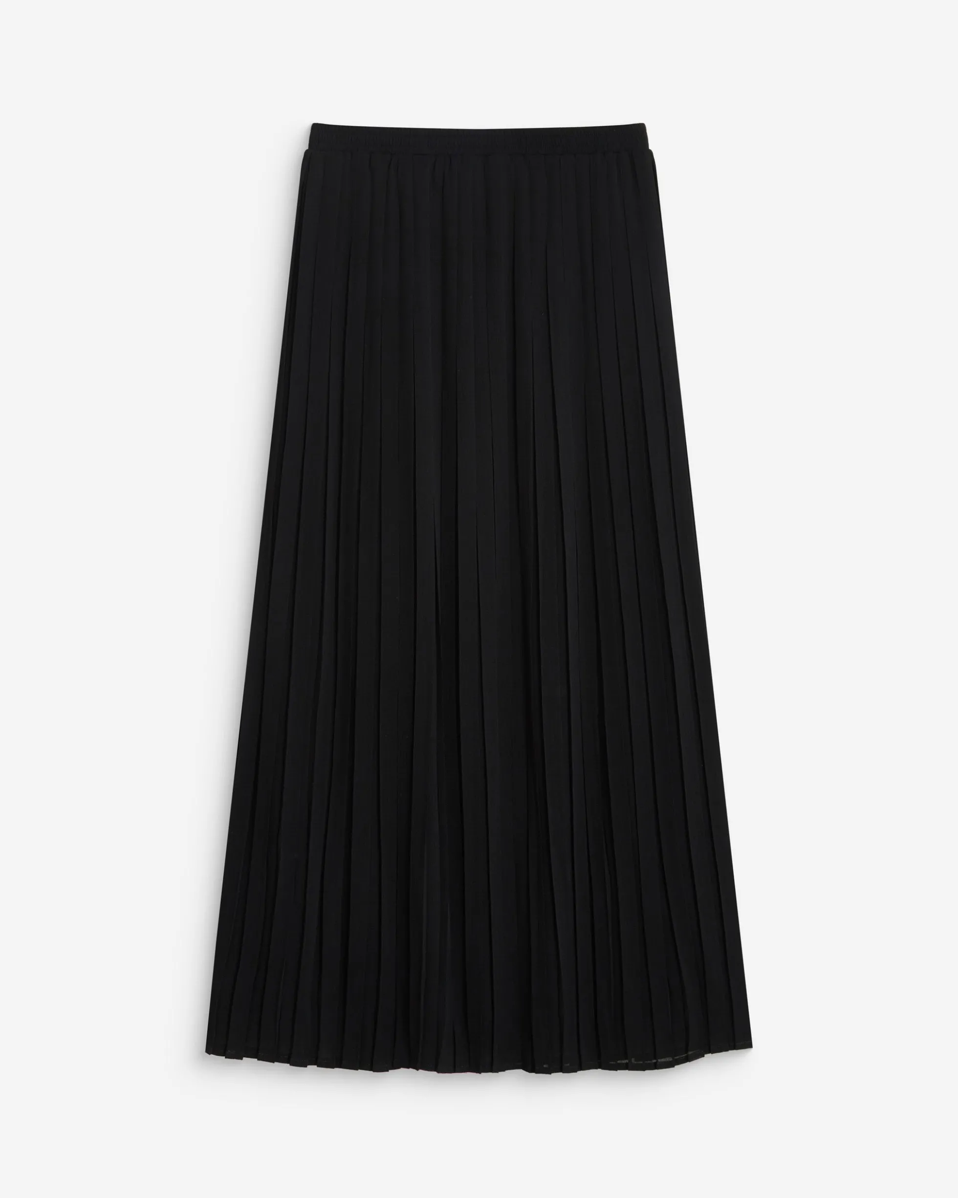 Jupe longue plissée noir Anissa