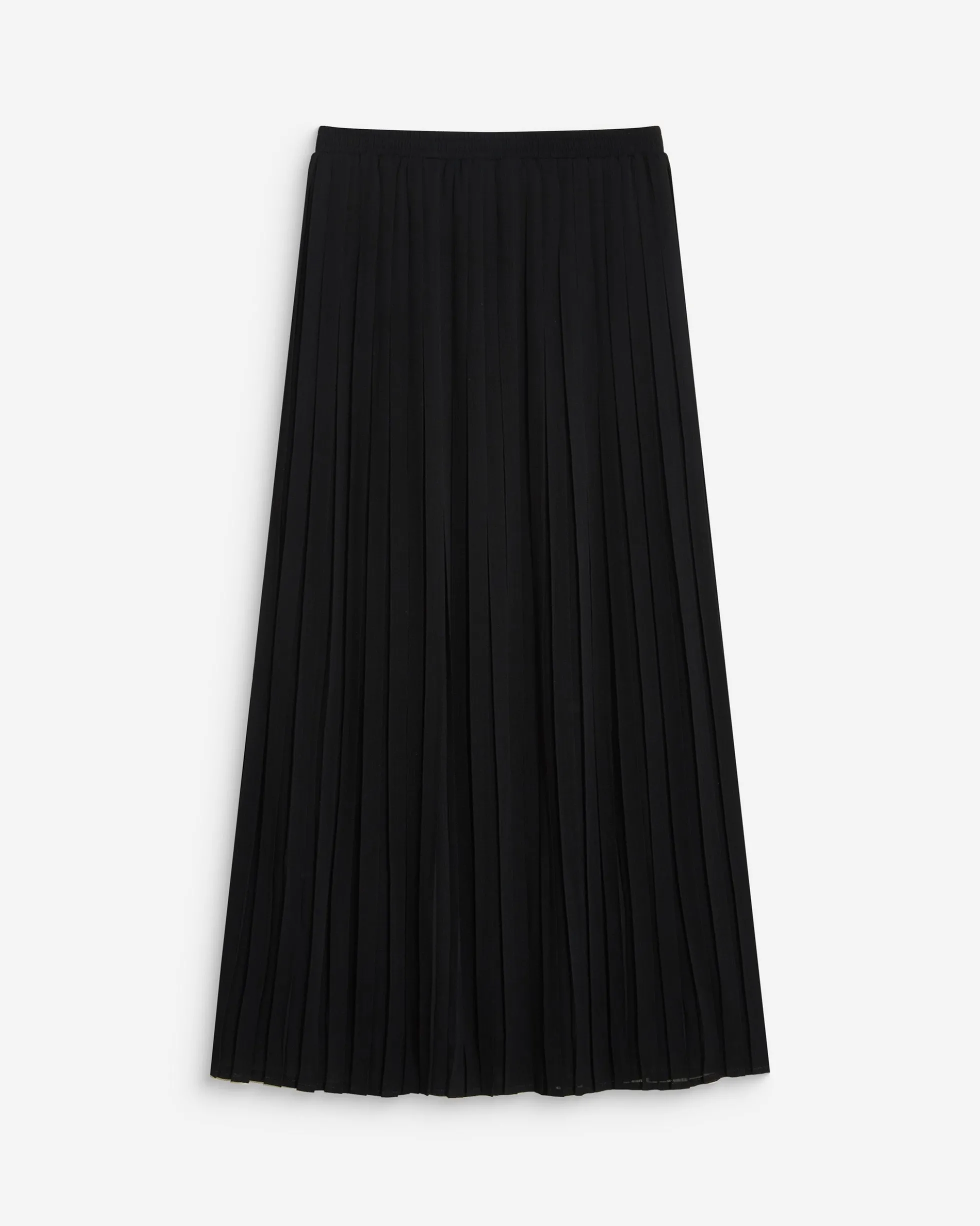 Jupe longue plissée noir Anissa