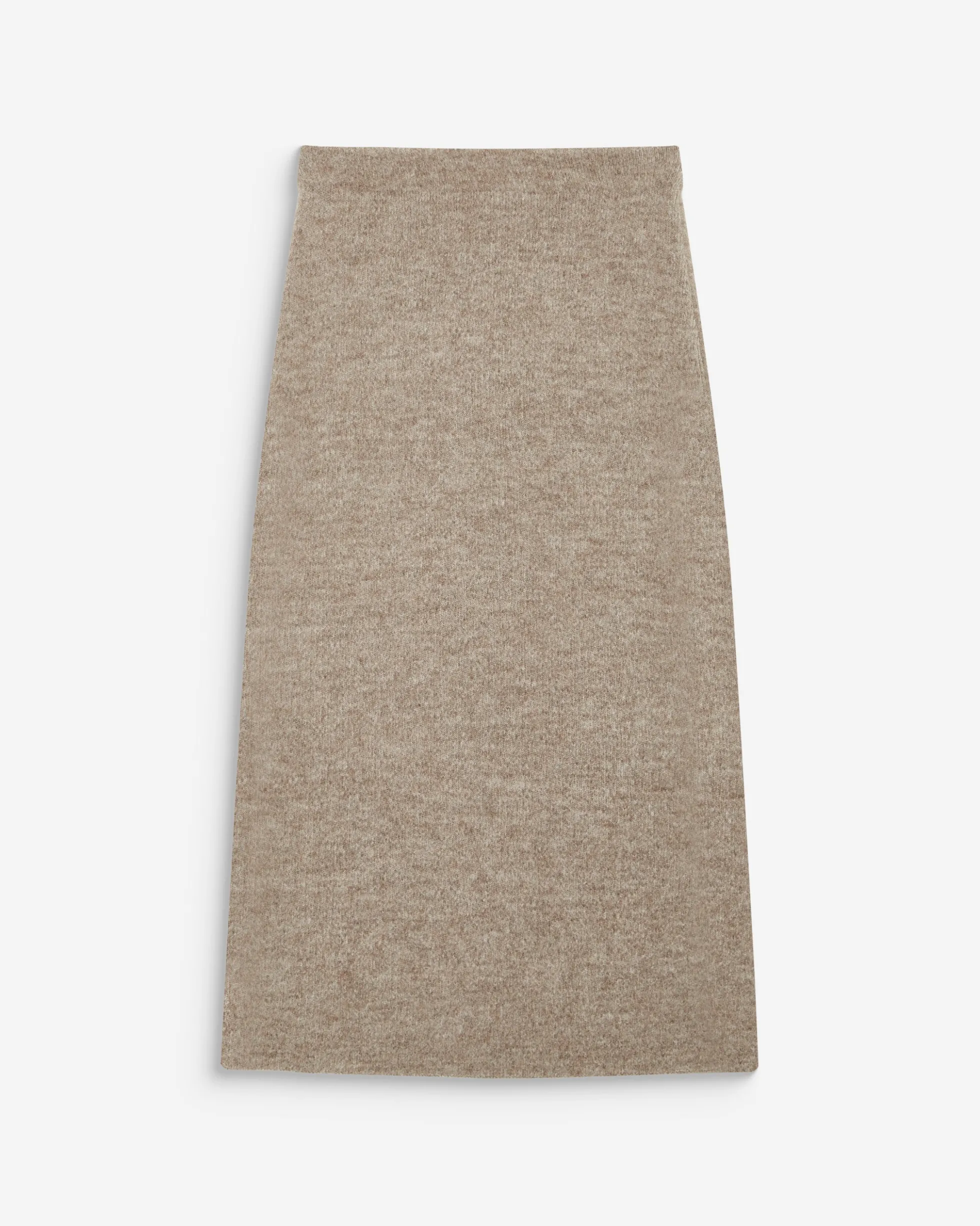 Jupe longue portefeuille en maille mocha Biana