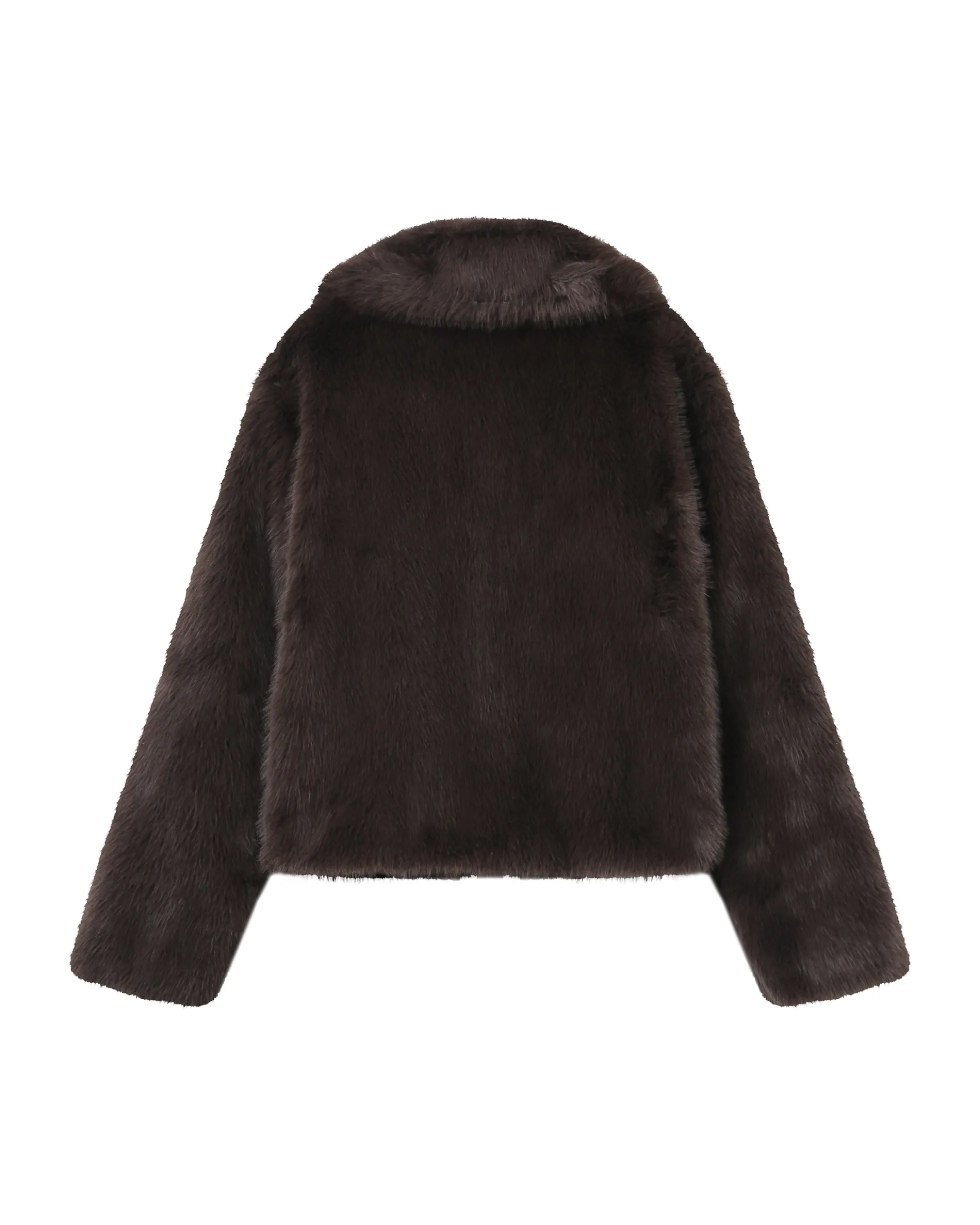 Manteau fausse fourrure chocolat Shonna