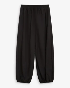 Pantalon ballon taille haute ajustable noir Aniel