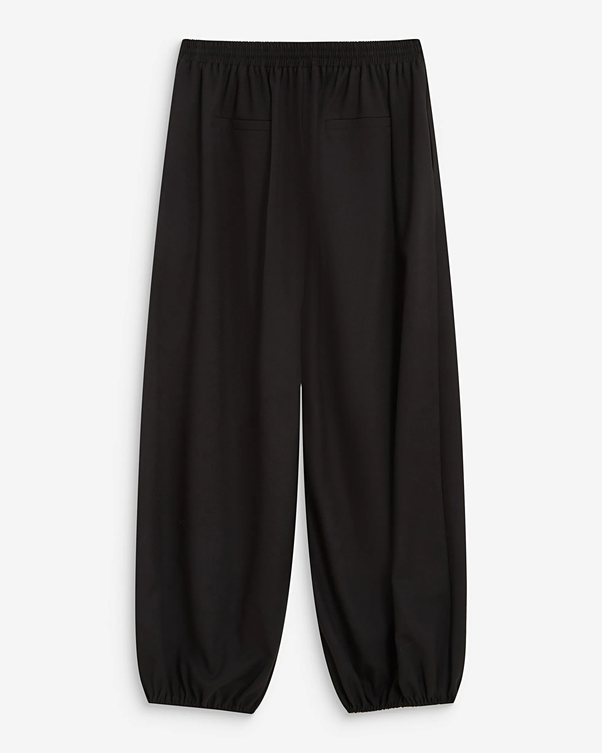 Pantalon ballon taille haute ajustable noir Aniel