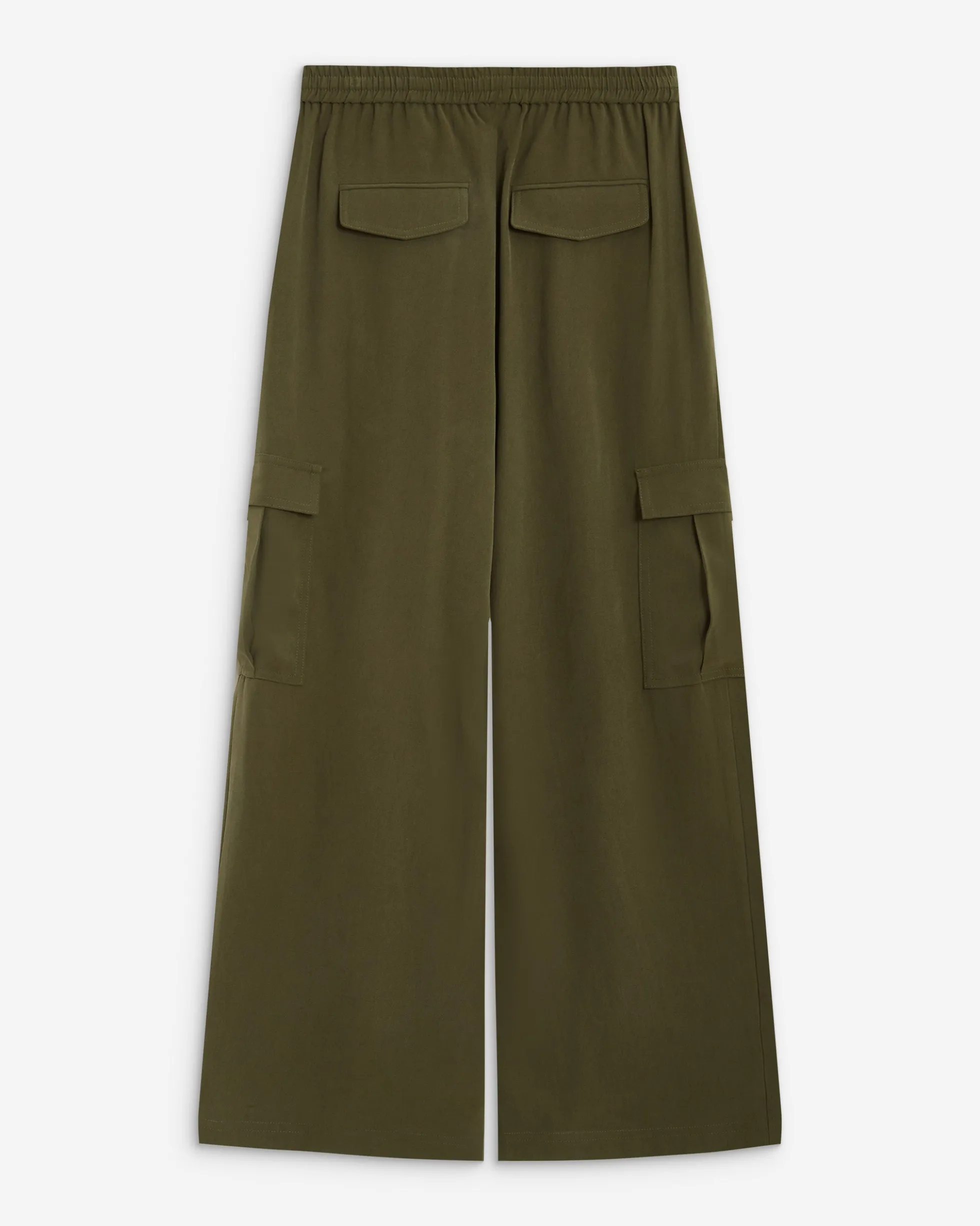 Pantalon cargo oversize taille haute kaki Anvar