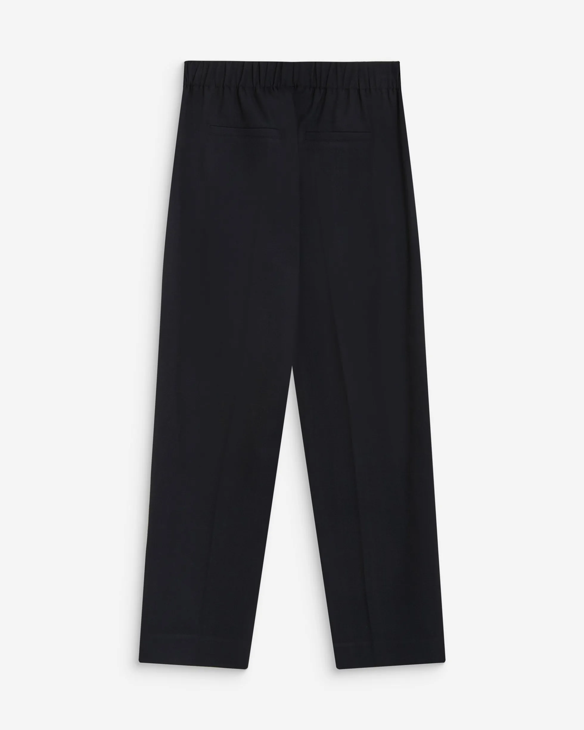 Pantalon cigarette court taille haute marine Armstrong