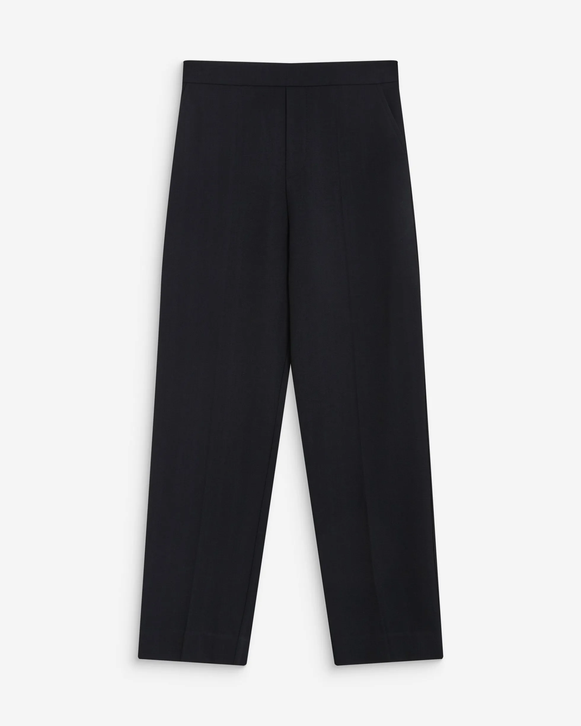 Pantalon cigarette court taille haute marine Armstrong