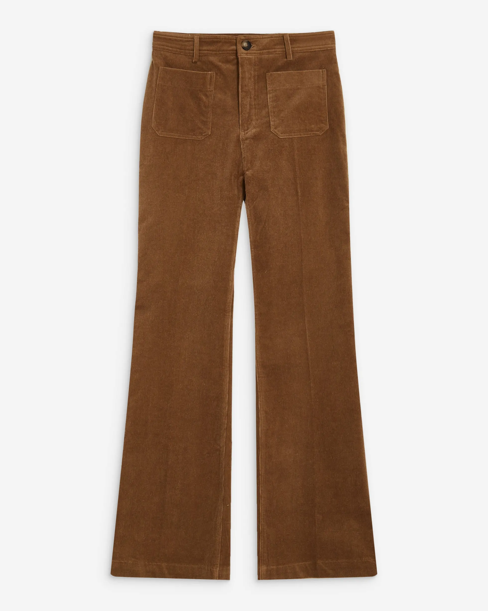 Pantalon droit velours côtelé coffee Alban