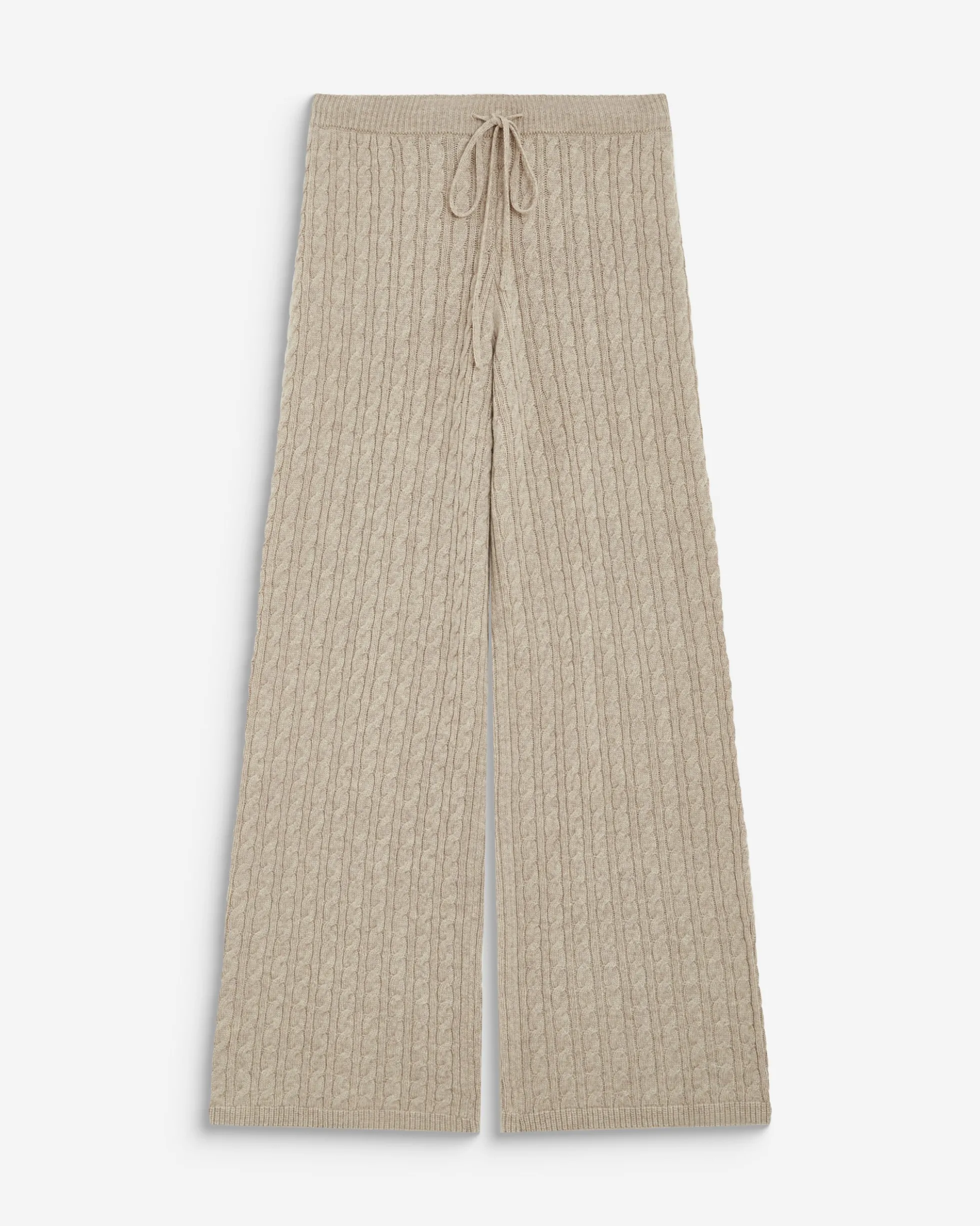 Pantalon large en maille texturée grege Bilo