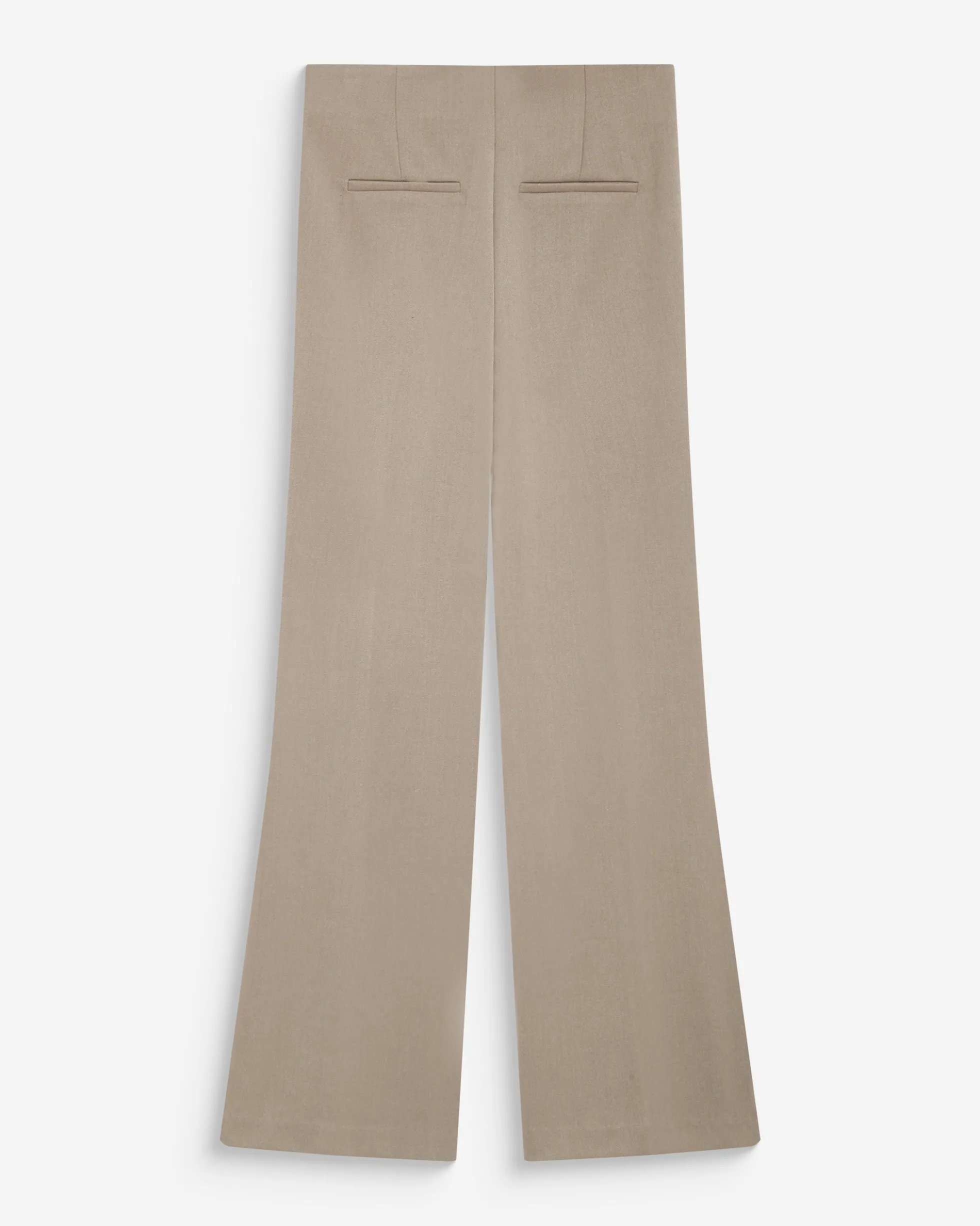 Pantalon tailleur flare à ceinture plate grege Bryan