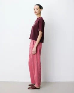 Pantalon velours côtelé taille ajustable blush Liberty