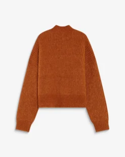 Pull ample en alpaga et laine mélangée camel Agostino