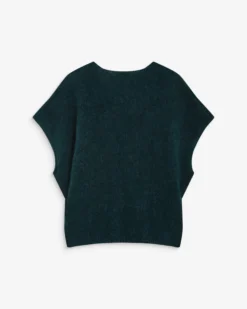 Pull ample sans manches en alpaga mélangé emeraude Atticus