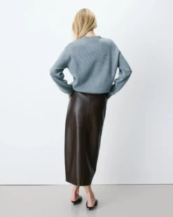 Pull à logo universitaire brodé gris Ashford