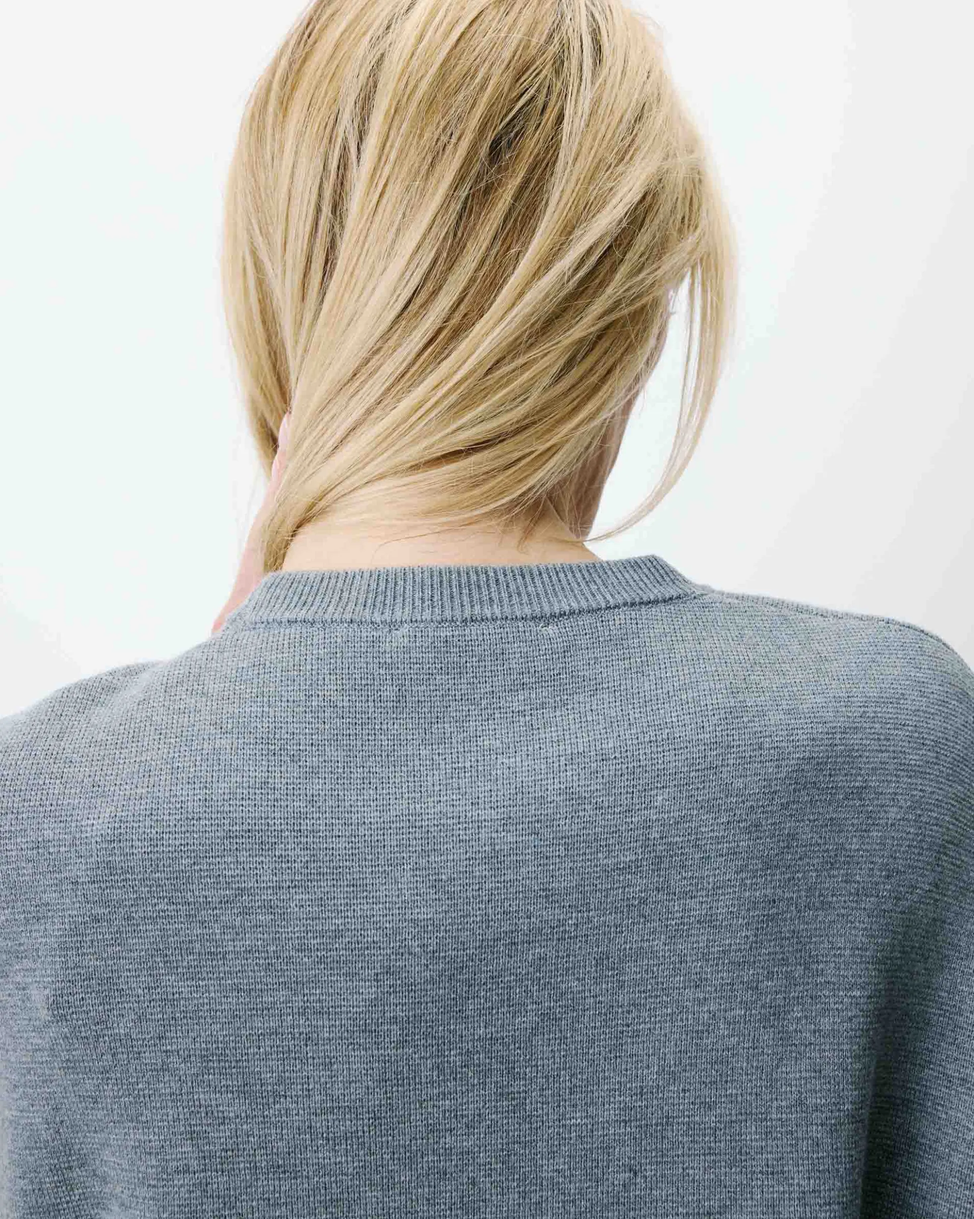 Pull à logo universitaire brodé gris Ashford