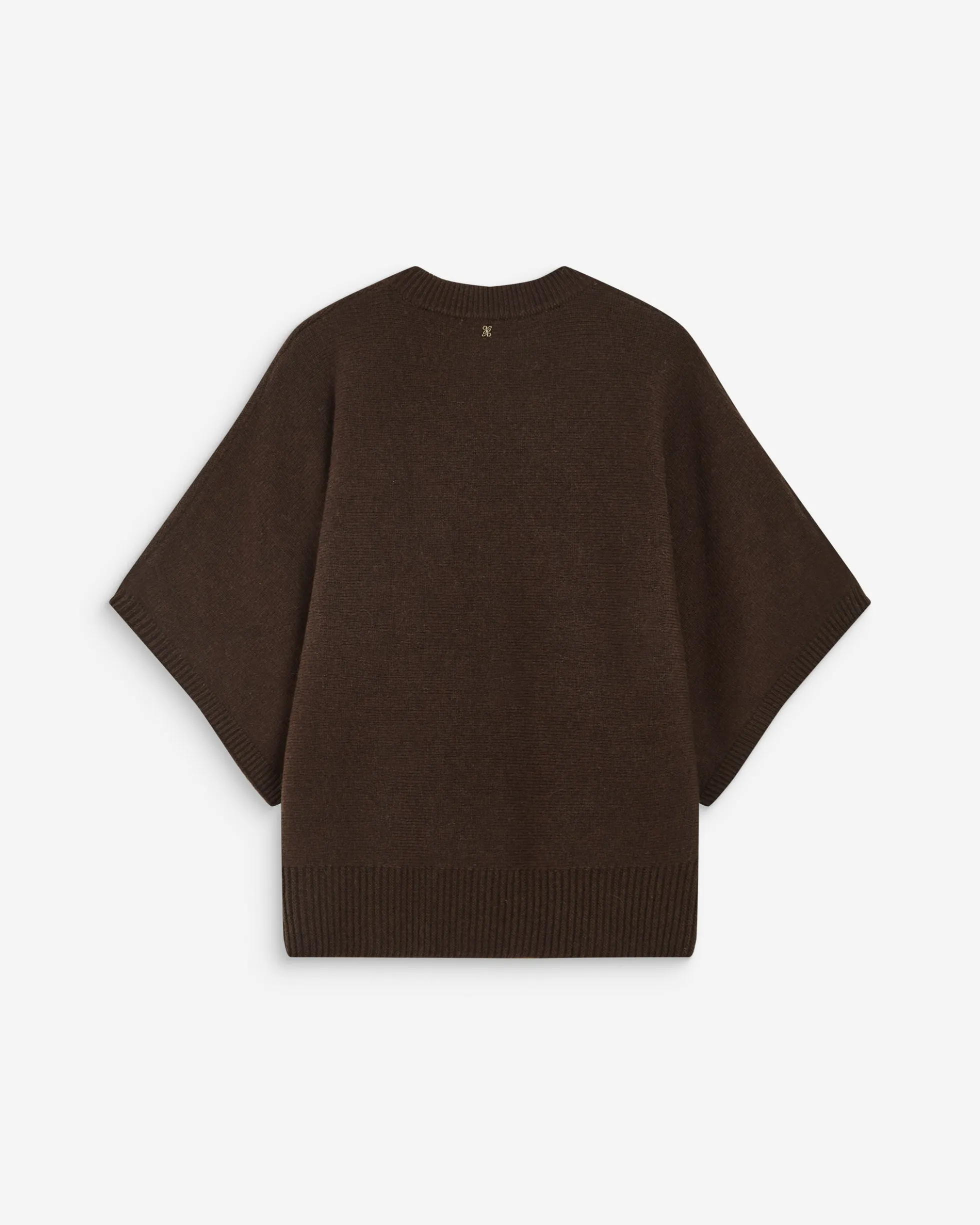Pull oversize manches kimono 3/4 chocolat Almus