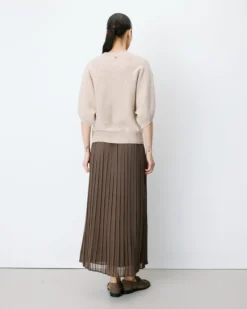 Pull oversize manches kimono 3/4 beige Almus