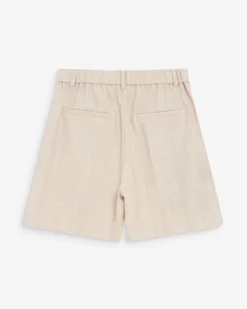 Short droit à plis taille mi-haute sable Vite