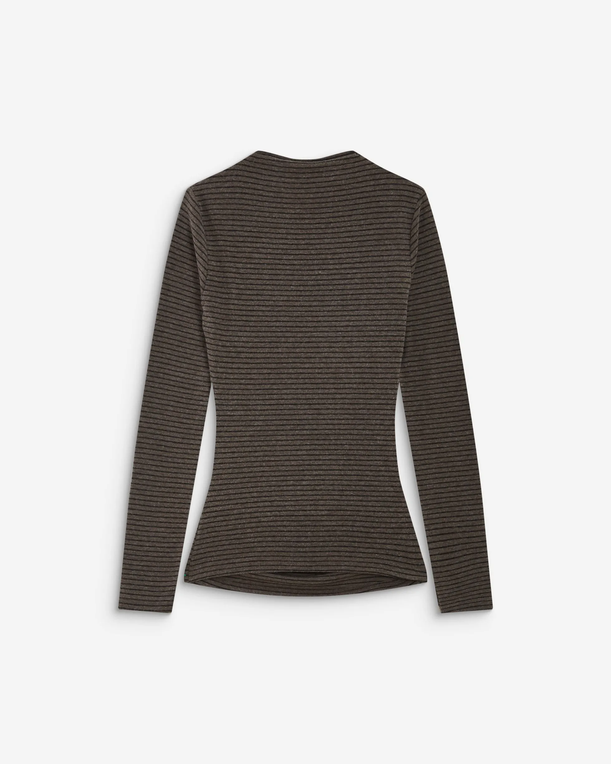 Top rayé taille froncée manches longues anthracite Aralee