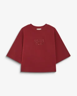 T-shirt en coton à message en sequins cherry Bond