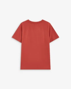 T-shirt en coton à message imprimé blush Amadis