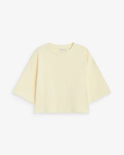 T-shirt oversize court en coton vanille Arvel