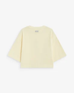T-shirt oversize court en coton vanille Arvel