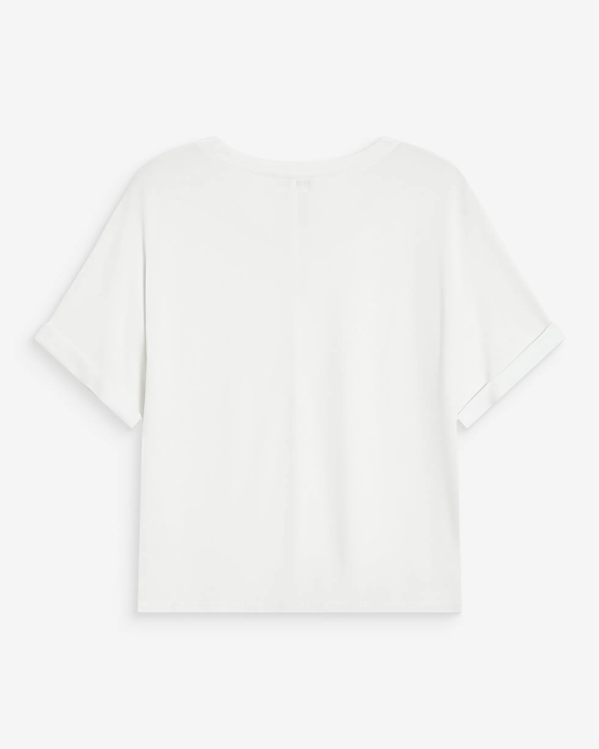 T-shirt oversize en modal col rond ivoire Parma