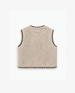 Veste sans manches réversible en velours côtelé leo Alexis